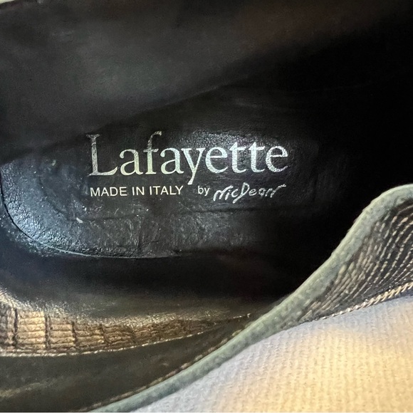 Lafayette Made in Italy Women’s Leather Bootie Boots Black sz 38 - Picture 8 of 13